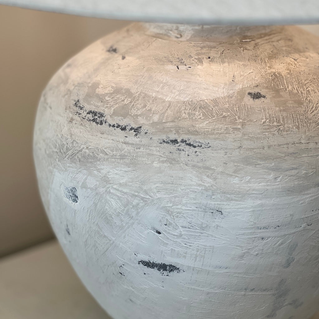 Handmade Distressed Painted Jug Lamp Bibury