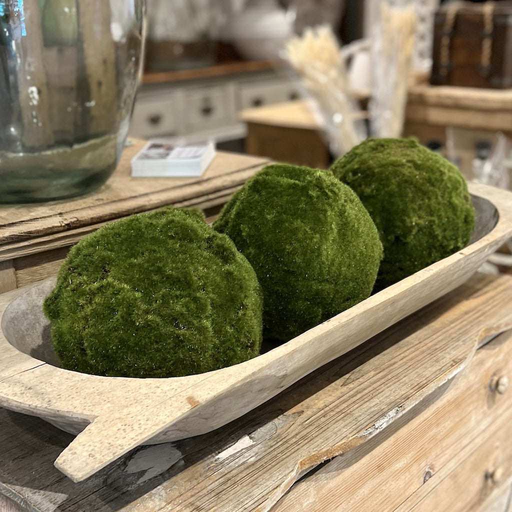 Large Green Faux Moss Ball – Cowshed Interiors Limited