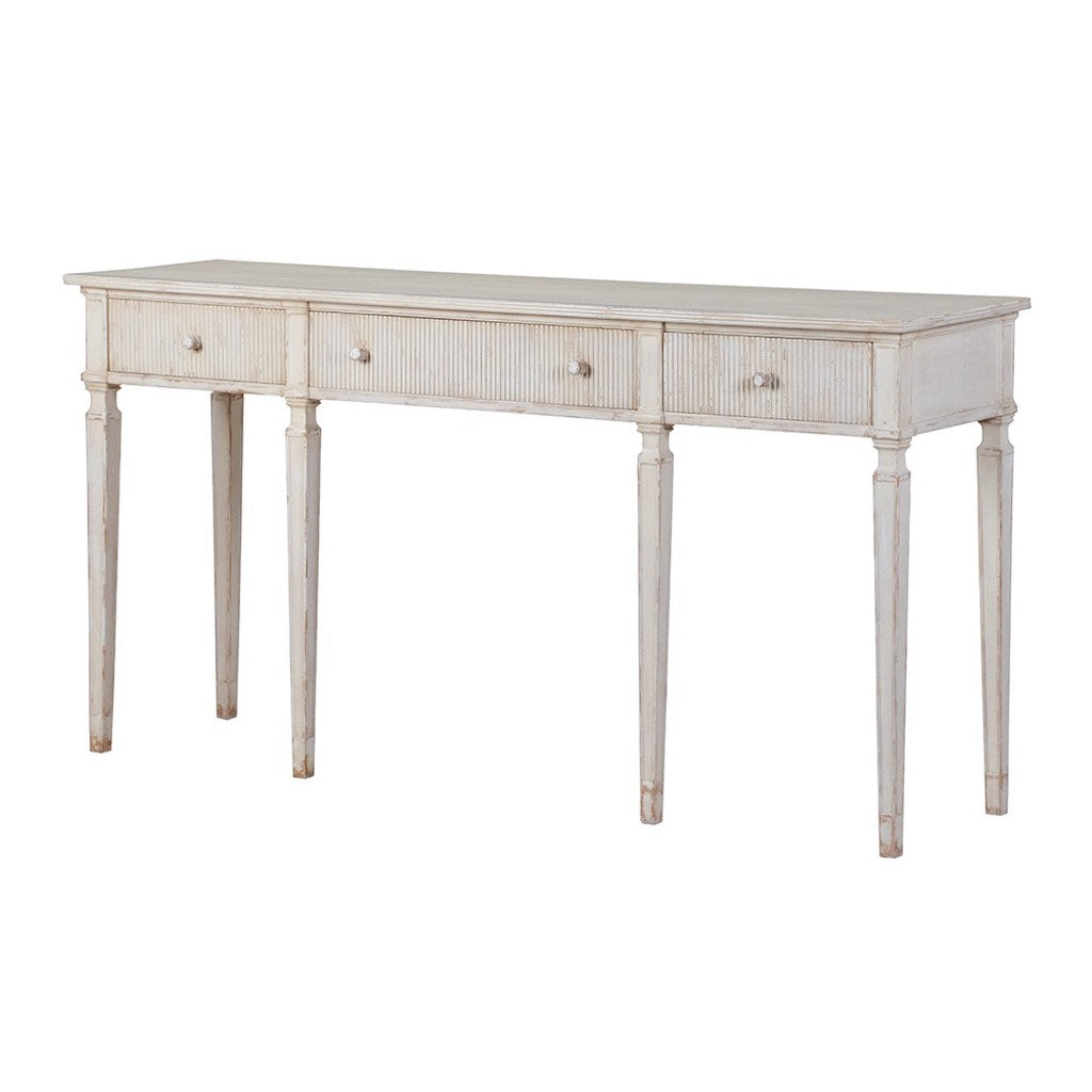 Gustavian 3 Drawer Console Table