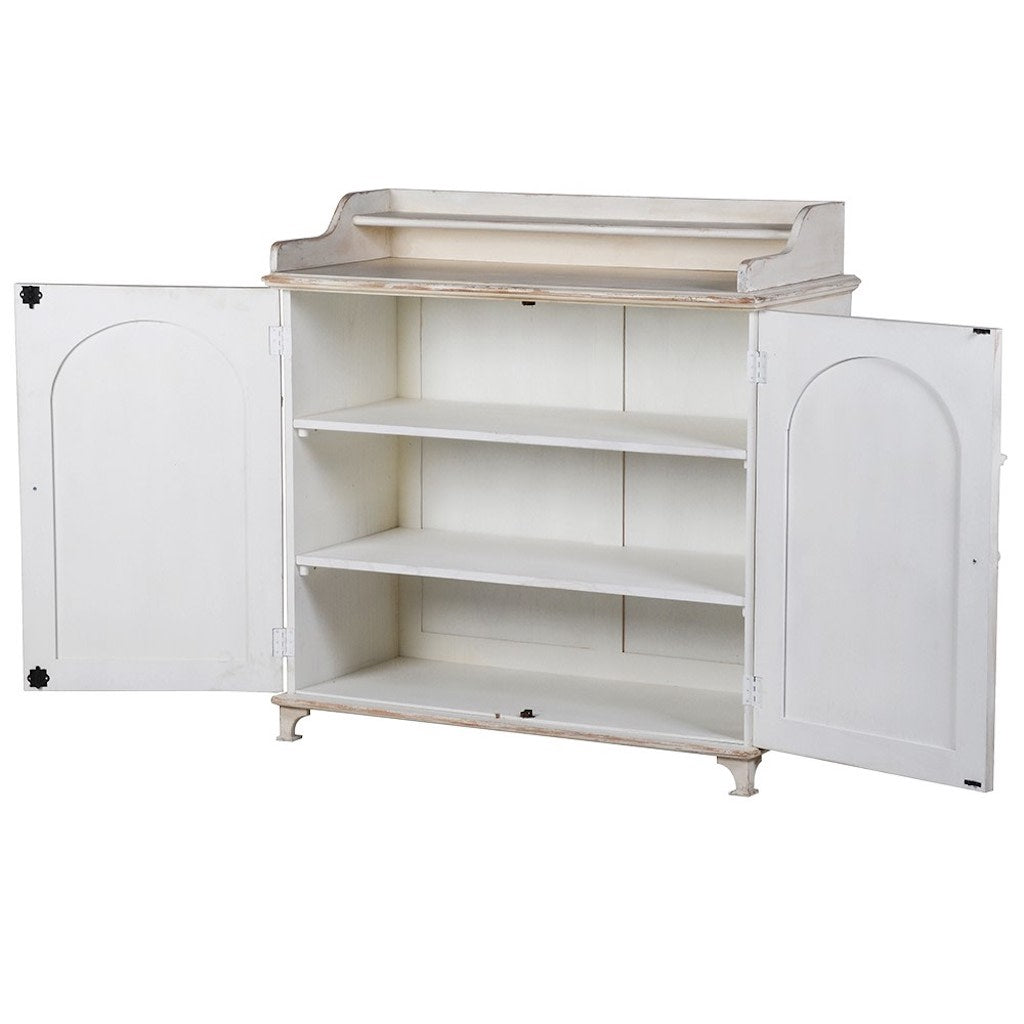 Gustavian Chiffonier Ribbed 2 Door Cupboard