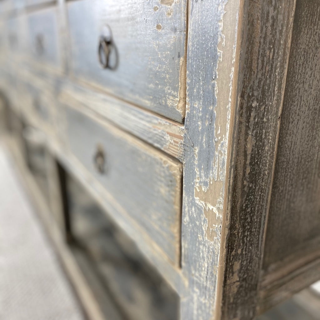 Large Long Distressed Console Table 