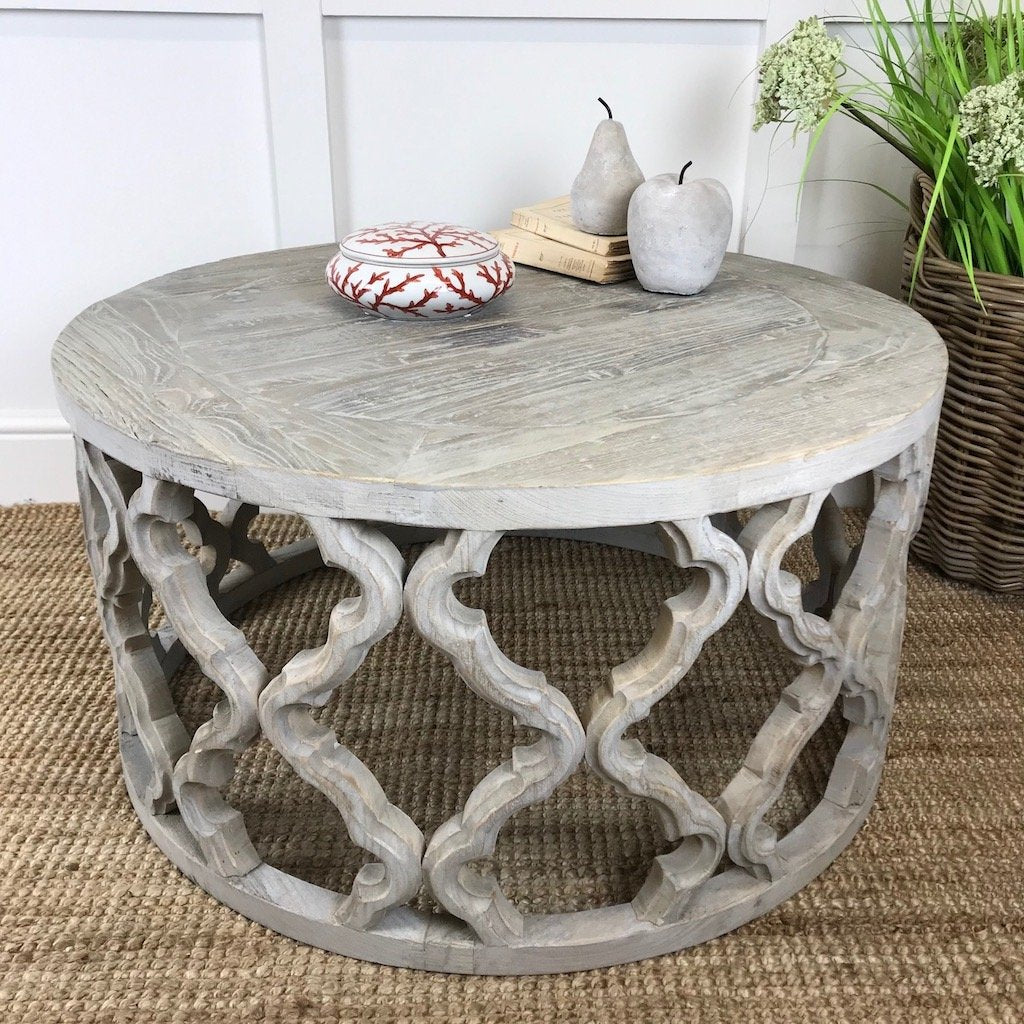 Recycled Elm Ikat Design Coffee Table