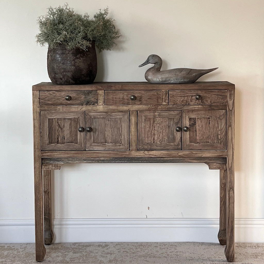 Reclaim Oak 4 Door Console