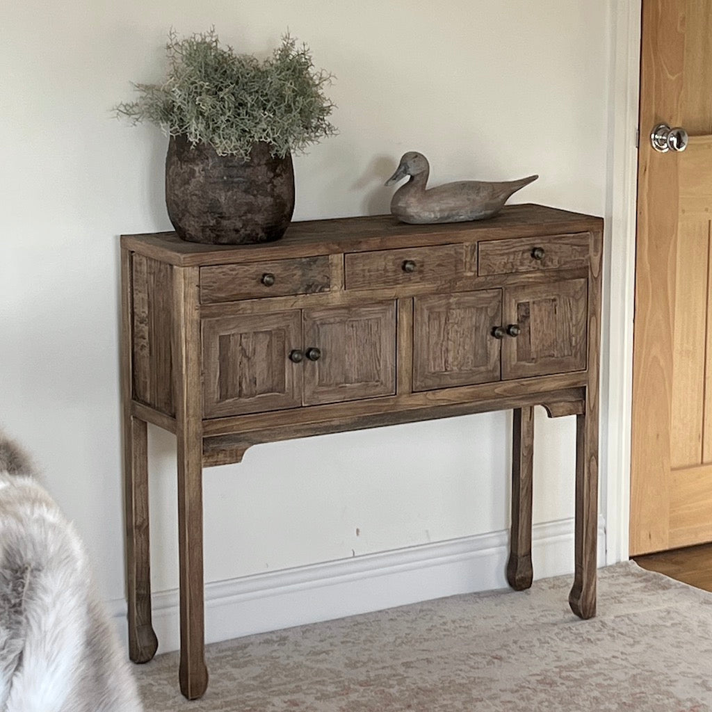 Reclaim Oak 4 Door Console