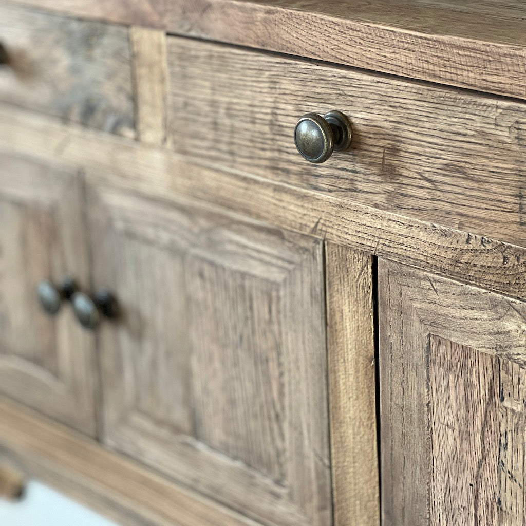Reclaim Oak 4 Door Console