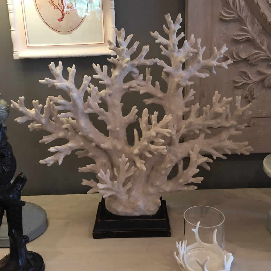 Coastal Coral Tree On Stand - off white (Large)