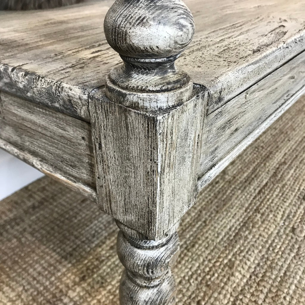 Reclaimed Wood Colonial Bench