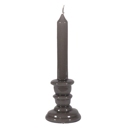 Small Grey Taper Candle