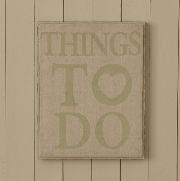 Things To Do Fabric Noticeboard pinboard